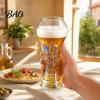 Langlebiger Bierglas-Pokalform-Weinbecher, Hitzebeständiger Krug für Craft-Bier, Transparenter Becher für Saft, Kreatives Pub-Trink-Sport-Party-Glas, Hoch Borosilikat