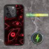 Spooky Scary Red Eye Phone Case For iPhone 17,16,15,14,13,12,11,Pro,Max,Plus,Mini,SE Magsafe Magnetic Wireless Charging