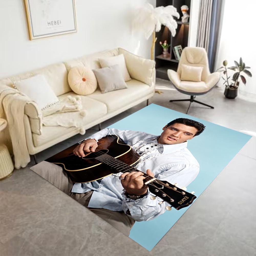 Elvis Presley: Rock Roll Floor Mat Suitable for Decorate room Entryway Dining Room Outdoor Anti-slip Rug Office home decor Perfect Gift for Women/Men