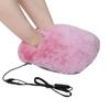 Electric Foot Warmers Soft Furry Overheat Protection USB Powered Ideal For Home Travel Cold Weather Foot Socks