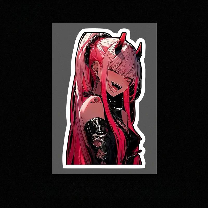 Anime Car Sticker Vinyl Decal Waterproof for Car Window Bumper Motorcycle Helmet  Style Scratch Resistant Exterior Decor
