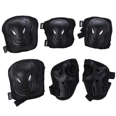 6Pcs/Set Knee&Elbow&Palm Skateboard Protection Gear Thicken Breathable Inline Skating Protector Safety Light