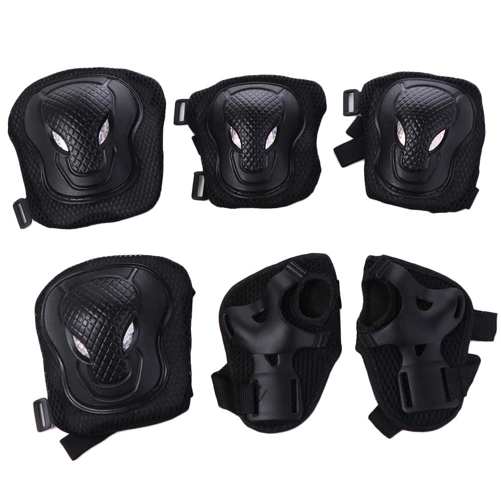 6Pcs/Set Thicken Inline Skating Protector Knee&Elbow&Palm Bicycle Protect Accessories  Knee