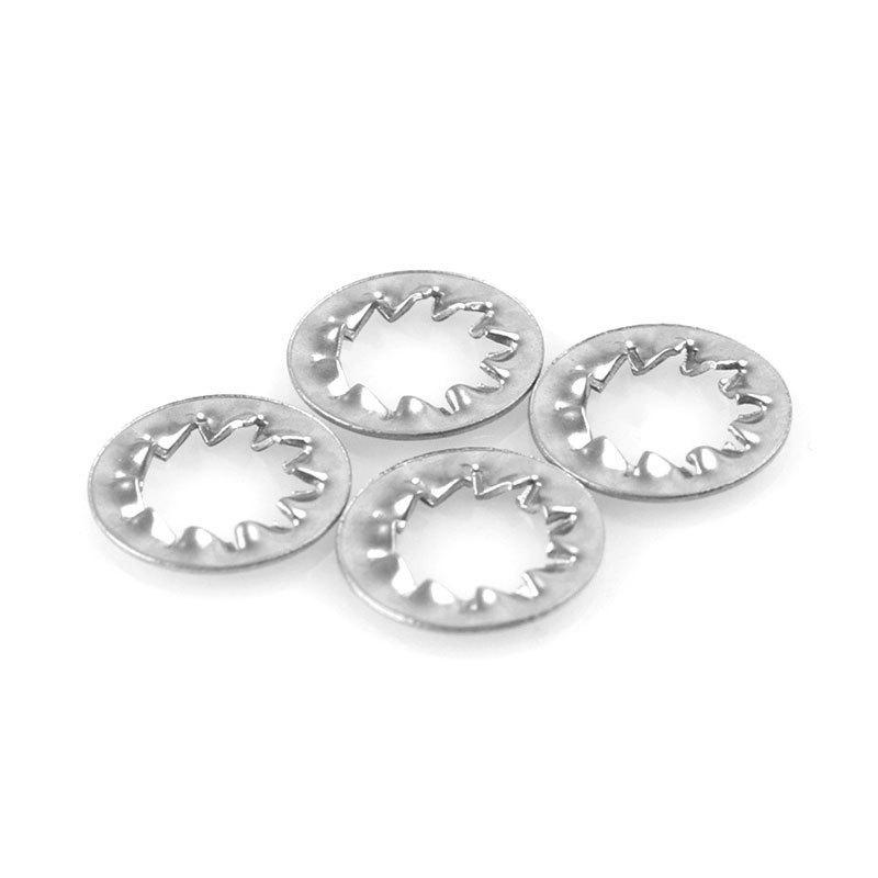 304 Stainless Steel Serrated Lock Washer, Internal/External, DIN679, M2-M30 Internal M3