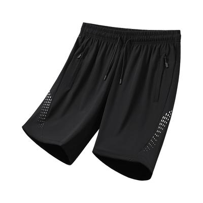 Ice Silk Shorts Men's Summer Loose Sports Casual Basketball Pants Quick Drying Five Quarter Pants