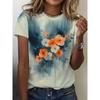 3D Printed Fashion Women's T-shirt Summer Breathable Versatile Casual Trend