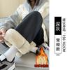 Sweatpants women's spring and autumn new drape straight tied feet gray sweatpants casual loose small wide-leg pants