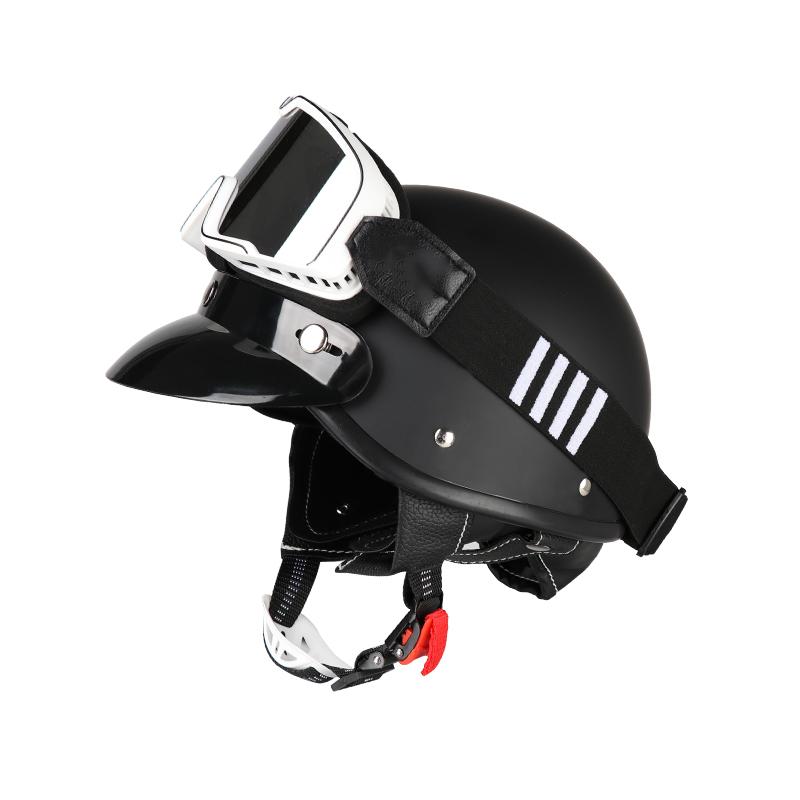 Motorcycle Half Helmet Summer Design with Scarf And Ventilated Lens Multi-Color Matching for Bikers
