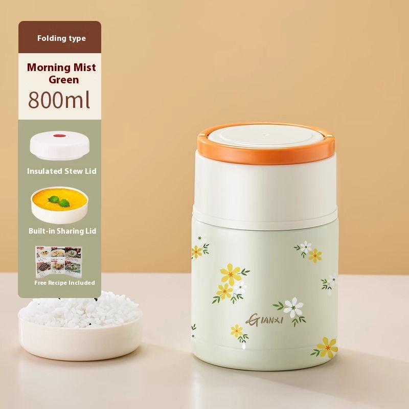 

Gianxi 24 Hour Thermal Insulated Lunch Box Bucket For Office Workers To Stew Congee Portable Autumn And Winter Braised Beaker