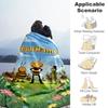 Biene Maja Personalized Text Blanket Cozy Customizable Blanket Durable Comfort Suitable for Office Office Chair Seaside Livingroom for All Occasions