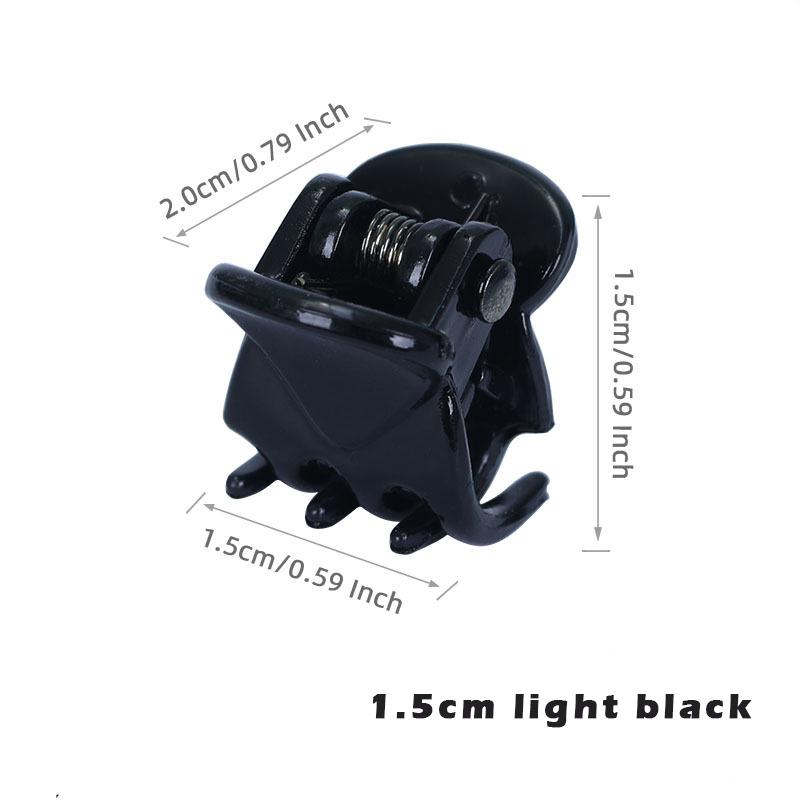10-20Pcs Hair Claw Clips for Women Girls 1cm 1.5cm Black Brown Transparent Plastic Clamp for Ladies Headwear Hair Accessories