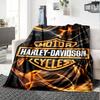 1 pezzo Coperta Harley-Davidson, Regalo, per Uomini e Donne, Coperta Morbida, Buona per Divano Letto Divano Viaggio, Coperta Leggera in Flanella
