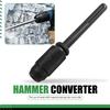 A25F-Conversion Rod Chuck Converter Five-Hole To Four-Hole Black Electric Hammer Conversion Rod Checkered