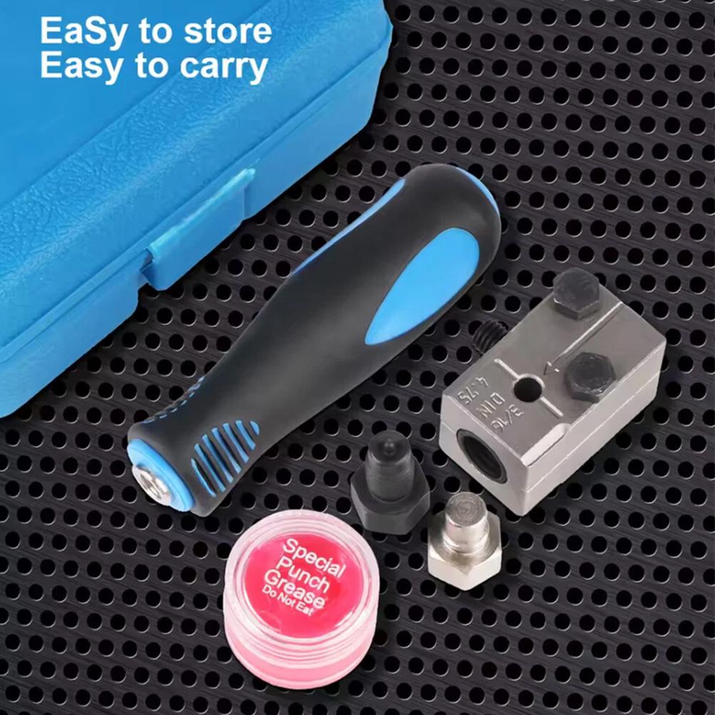 3/16In Brake Pipe Flaring Tool Handheld Brake Line Flaring Tool Kit Lasting Brake Lines Repairing Tool Kit for All Cars Trucks