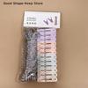 12-Clip Clothesline Colorful Drying Clips Multifunctional Windproof Clothesline Convenient clothes clip clothesline accessories
