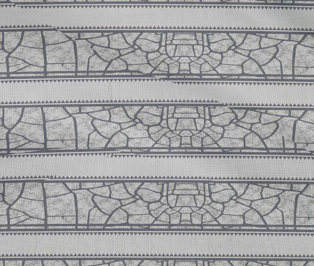 oneOone Cotton Flex Light Gray Fabric Ethnic Block Craft Projects Decor Fabric Printed By The Yard 40 Inch