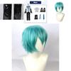 Hatsune Miku Vocaloid Clássico Pu Cosplay Camisa Masculina Gravata Calças Peruca Conjunto Para Festas Natal