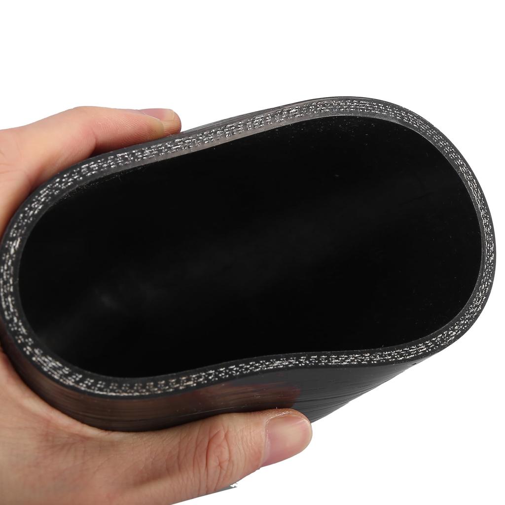 X AUTOHAUX 102mm 4" ID 45 Degree Elbow Silicone Reducer Coolant Hose, Silicone Hose Coupler, Black for Car Intercooler Intake Piping