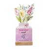 2025-2026 Small Desk Calendar 24 Months Floral Desktop Calendar Home Office Mini Standing Flip Decorative Flower Calendar