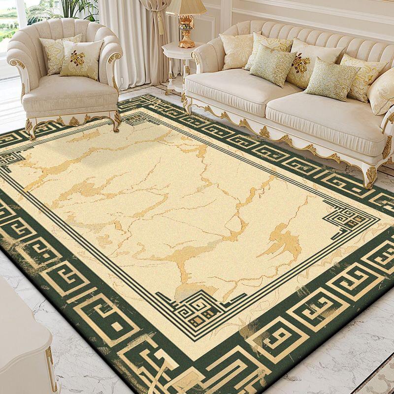 Luxury Gold Living Room Carpet Large Area Decoration Home Bedroom Bedside Rugs High-grade Sofa Side Non-slip Plush Floor Mats