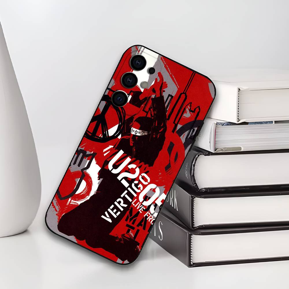 

Band U-U2 Phone Case For Samsung S25,S24,S21,S22,S23,S30,Ultra,S20,Plus,Soft Silicone Black Cover Samsung S26ULTRA