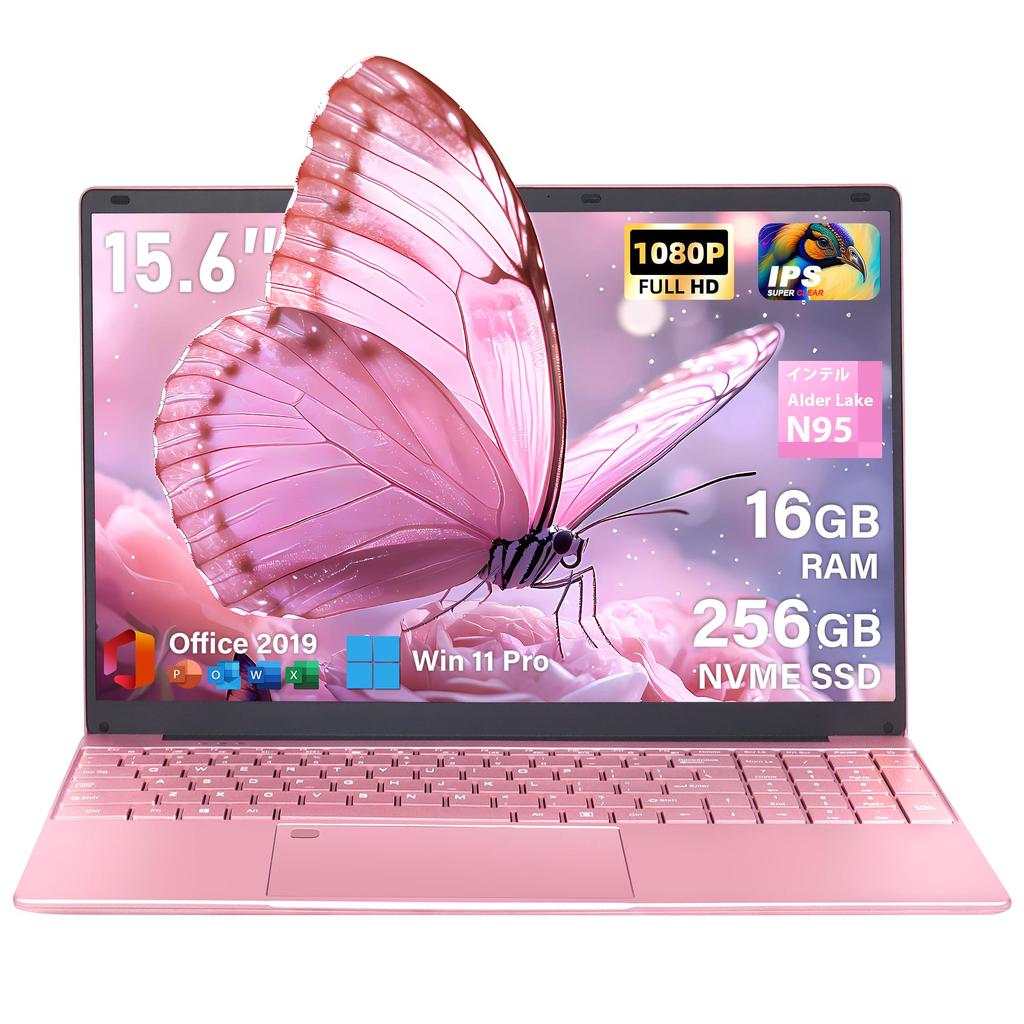 Rosa Bærbar PC Kontor IPS Stor Skjerm Bærbar PC med 12. Generasjons Alder Lake N95 Prosessor opptil 16GB DDR4 Minne 256GB NVMe SSD Bredt Utvalg av