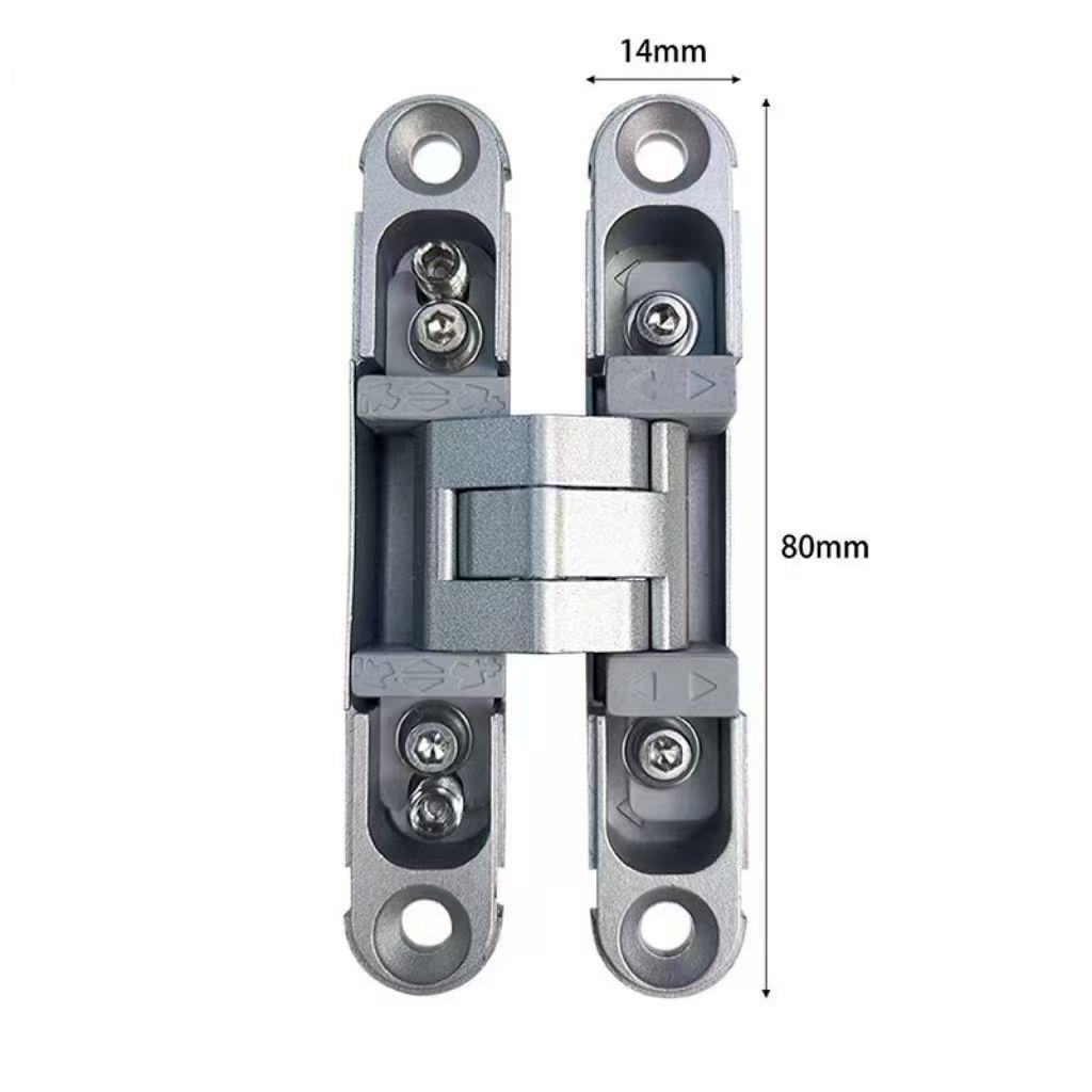 Three-Dimensional Adjustable Concealed Door Hinge for Hidden and Folding Doors