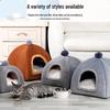Pet Nest: Dual-Use Yurt Dog and Cat Bed for Small and Medium Dogs, All-Season Comfort