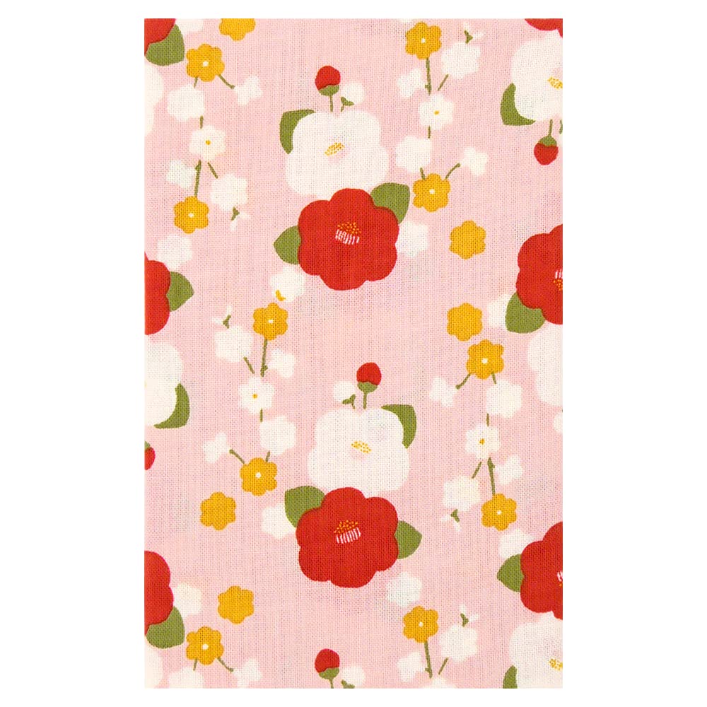 

Hama pattern Tenugui celebratory camellia рожевий