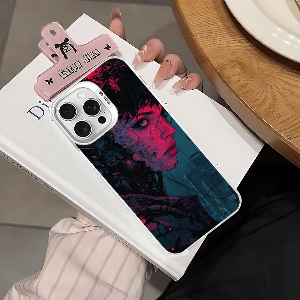 Anime G-ghost In The S-shell Cartoon Phone Case For IPhone 17 16 15 14 13 12 Pro Matte Shockproof Back Anti Fall Matte Cover