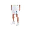 Puma Solid Color Logo Embroidered Micro Badge Sports Straight Leg Football Shorts Italy Team Men Shorts White 765668-08