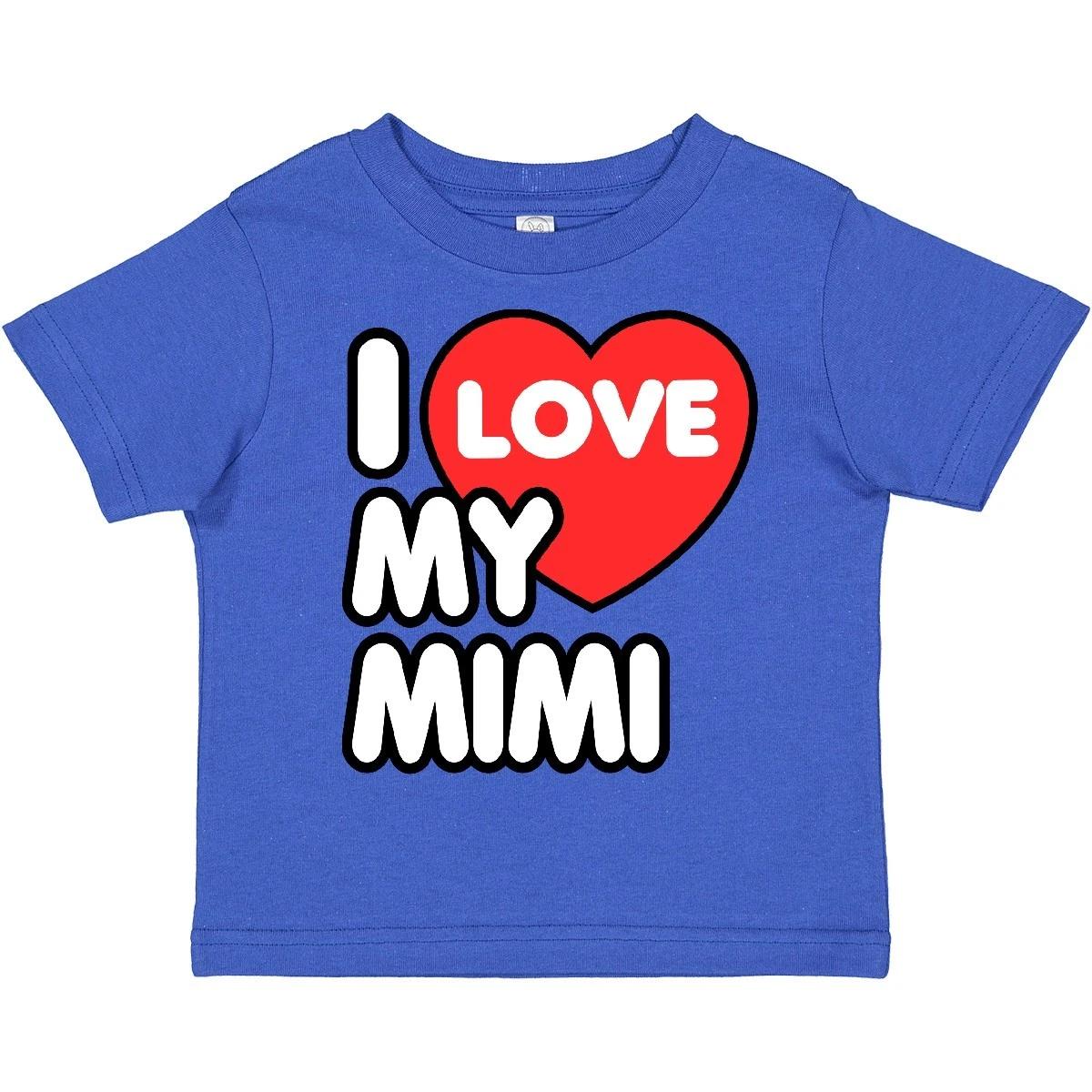 Inktastic I Love My Mimi Toddler T-Shirt Heart Grandma Child Preschooler Kid 130