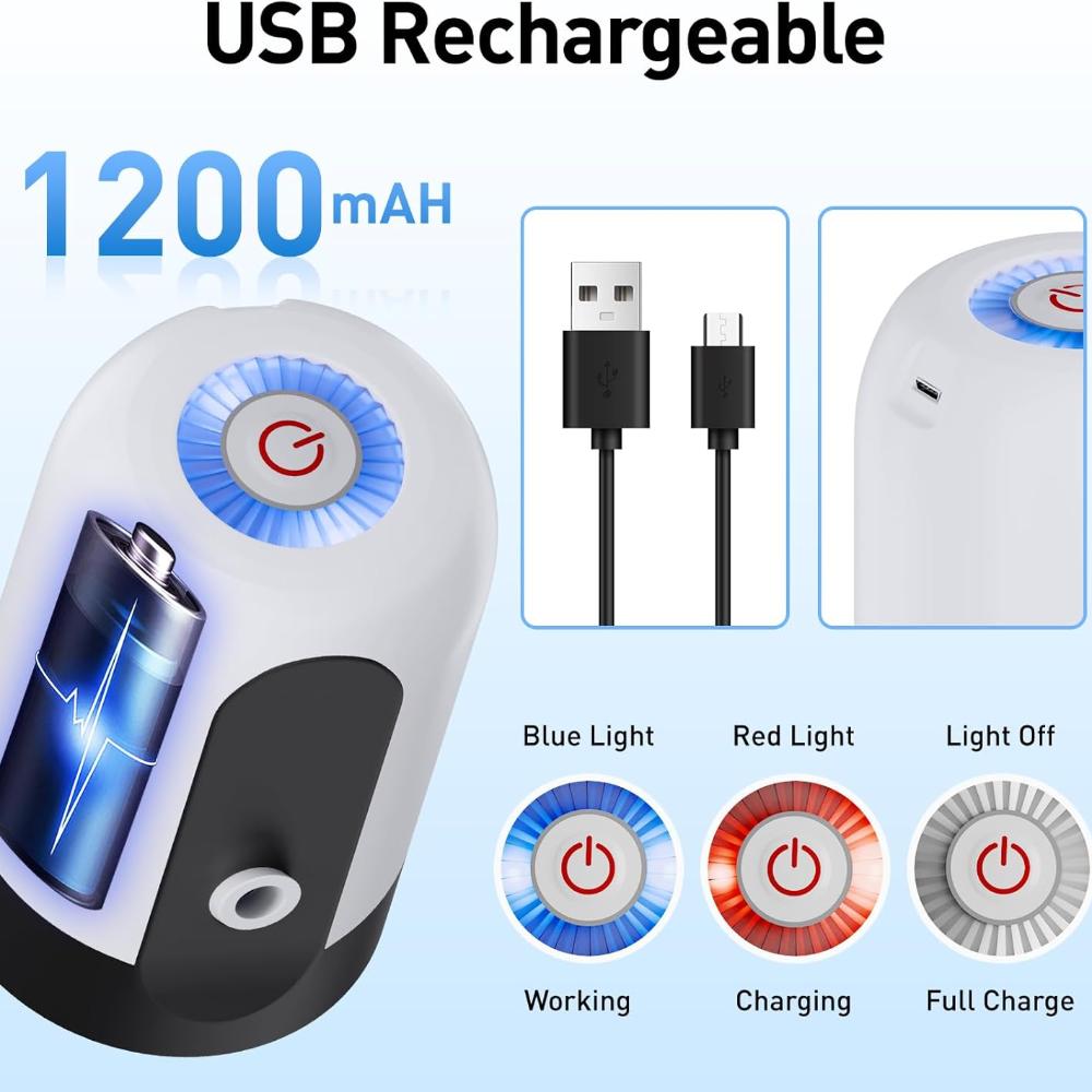 1pcs Water Dispenser, Portable Automatic Water Bottle Pump, USB Charging Electric Water Dispenser Pump, with Silicone Hose and Stainless Steel Nozzle