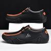 Fashion Quality Outdoor Bottomed Comfort Anti Slip Walking Sports Shoes Fashionable Men's Leather Loafers Versatile Travel Driving Shoes