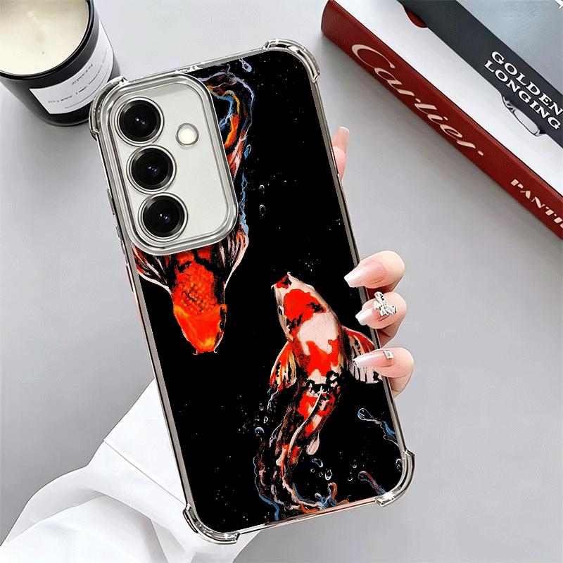 

Чехол для телефона с покрытием Золотой Карп Счастливый Кои для Samsung A17 A07 A37 A57 A16 A56 A15 A55 A14 A54 A13 A53 A26 A36 A25 A35 A24 A34 A23 Samsung A15