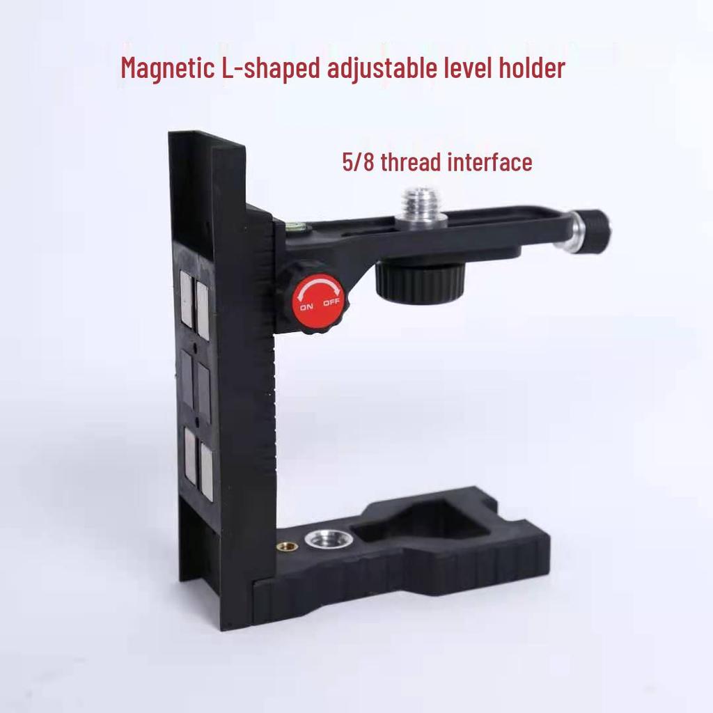 Infrared Laser Level with Multi-functional L-Type Lifting Bracket - Strong Magnetic Ceiling & Wall Mount