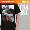 Pantera Flames Logo Band Maglietta Casual Marca di Lusso Per Unisex e Unisex Top 2026 Nuova Band Ins Y2k