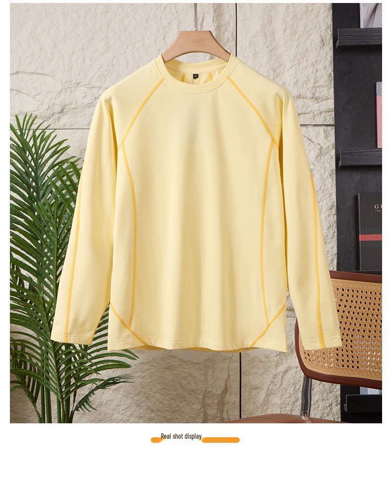 Unisex Quick-Drying Color Block Long-Sleeve Sports Hoodie L
