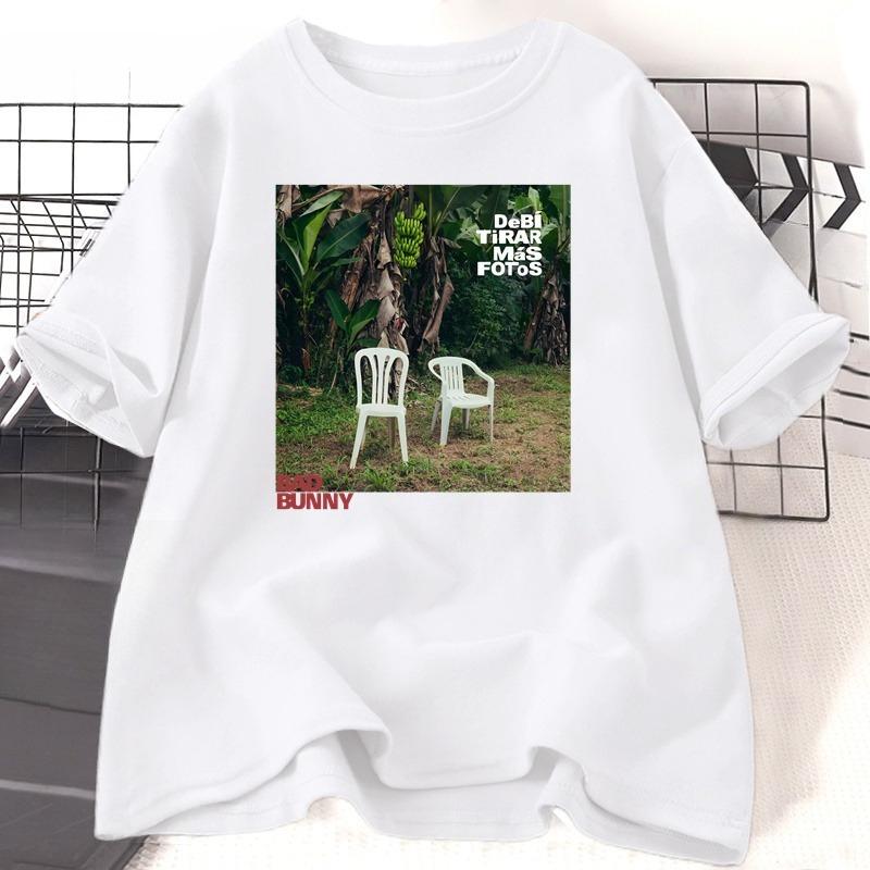 

Bad Bunny Debi Tirar Mas Fotos Album Tshirt Cotton Short Sleeve O Neck Tshirt Unisex Streetwear Bad Bunny Merch Tees Clothes 4XL