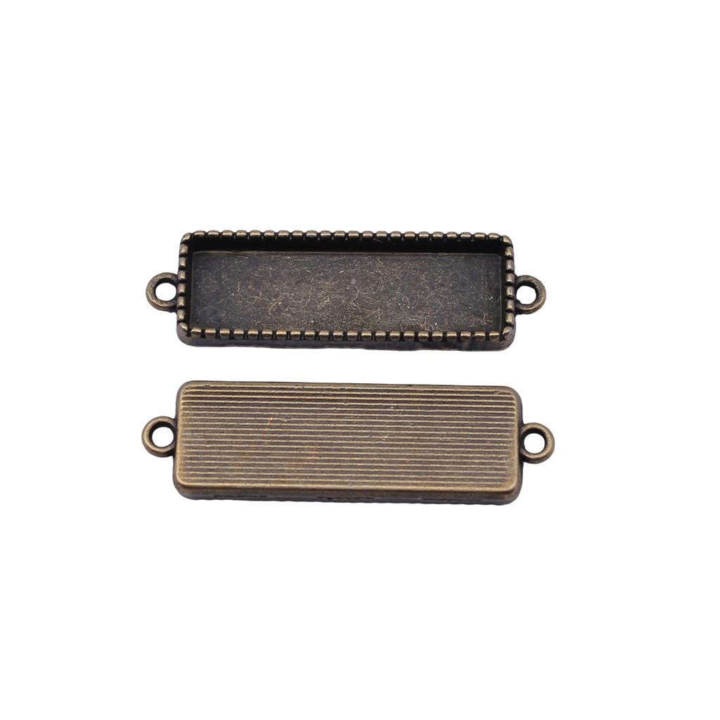 Vintage Metal Bezel Frames Resin Art Bezel Connectors For Photo Craft