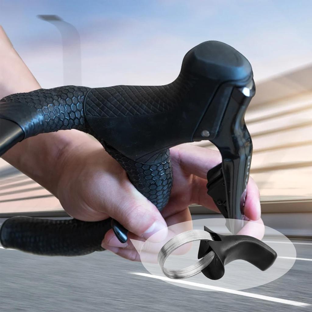 Bestgle Bicycle Thumb Rest Aluminum Alloy Auxiliary Handlebar End Thumb Rest Cycling Accessories for Road Bike Universal Comfortable Lightweight Thumb