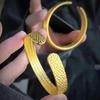 Jewelry Hammer Pattern Heart Sutra Opening Women's Solid Bracelet Light Luxury High-end Bracelet