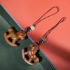 Traditional Horse Keychain Wooden Horse Pendant Backpack Ornaments Car Keychain  Bag Decoration