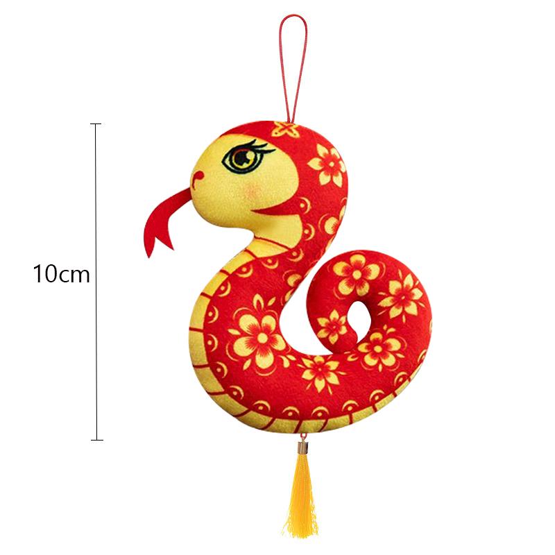 1 PC 2025 New Year Of The Snake Chinese Zodiac Snake Doll Snake Prop Toy Souvenir Doll Plush Mascot Chinese New Year Decorations