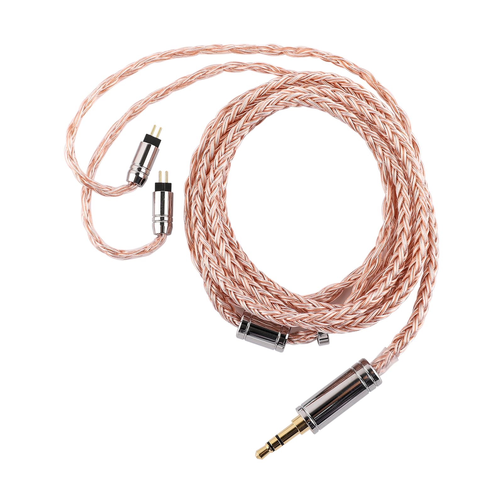 

Linsoul TRIPOWIN C02 Earphone Upgrade This earphone upgrade cable features a complex structure with 16 alloy copper and 16 copper braided Litz золотой