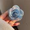 French Style Camellia Shark Clip Mesh Flower Claw Clip Simple Simulation Flower Hair Claw  Girl