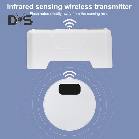 Toilettensensor-Spülset, freihändiger 0,25-Sek.-Induktionsspülschalter, intelligenter Toilettenspüler mit IPX5-Wasserschutzklasse