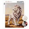 DIY Pearl Art Painting Majestic Lion Handmade Craft Modern Wall Decor Leisure Relax Activity Nice Gift for Novice Art Practitioners Home