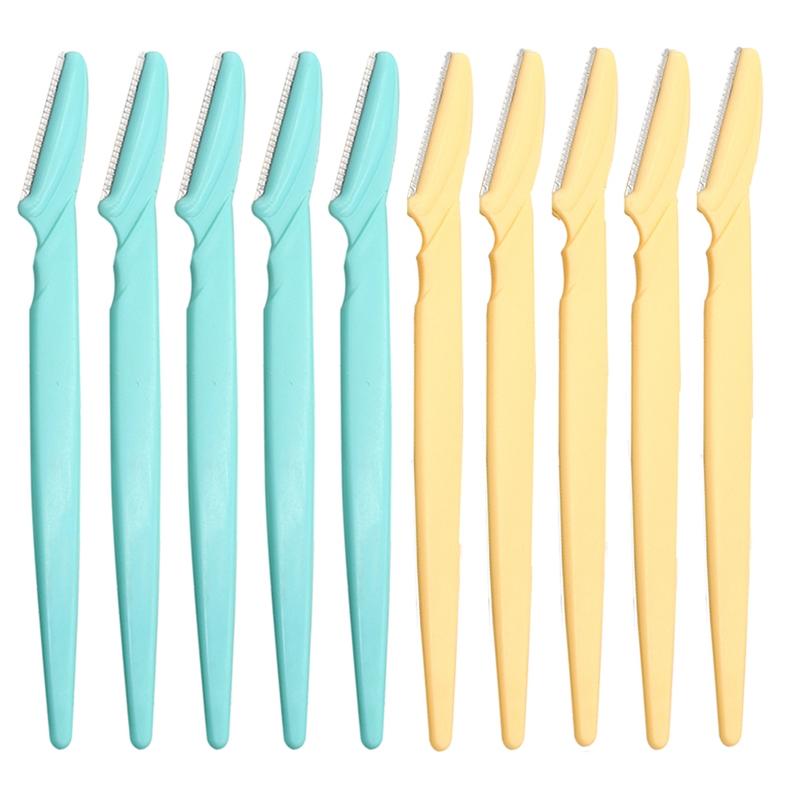 

10 шт./компл. триммер для бровей, женский бритвенный станок для лица, лезвия для бровей, бритва для женщин, безопасное лезвие для лица, нож для придания формы, инструменты для удаления волос на теле