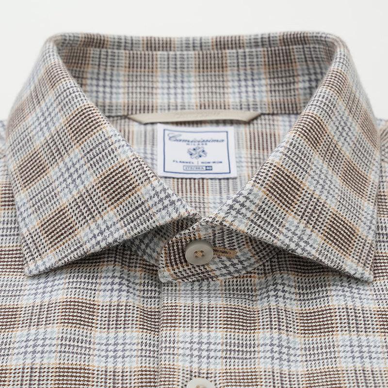 Мужская фланелевая рубашка CAMICISSIMA в стиле business casual 41